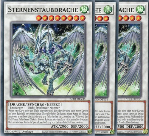 Yugioh sternenstaubdrache - 3x,